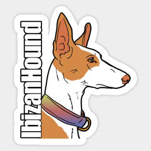 Ibizan Hound with Text Sticker